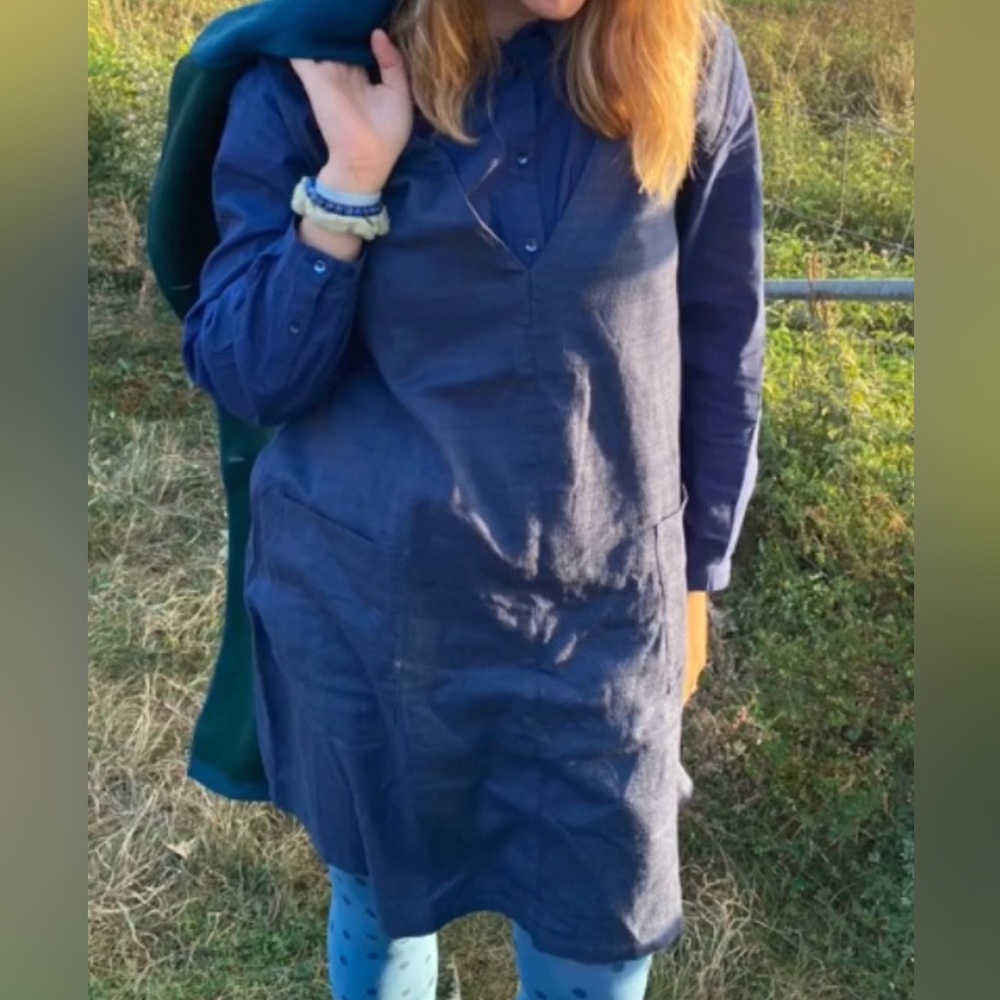 Gudrun Sjödén “V neck” vest dress layering piece